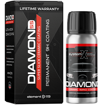 Bottle of System X Diamond ceramic coating for vehicles and aircraft