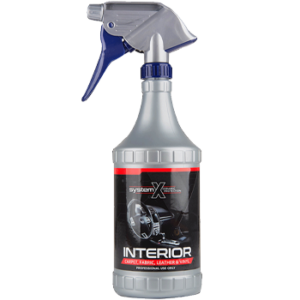 Bottle of System X Interior ceramic coating spray for vehicles interiors