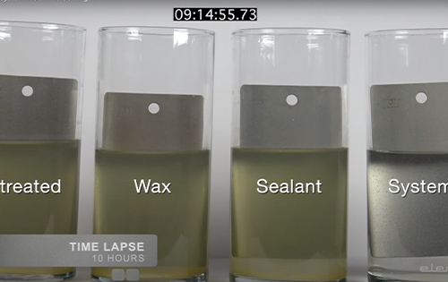 System X marine ceramic coating time lapse testing